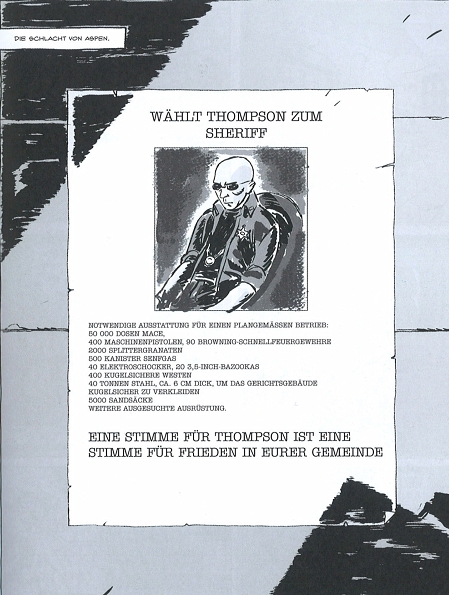 Wahlplakat Hunter S. Thompson aus Comic "Gonzo"